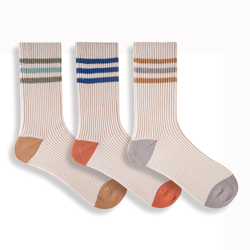 Cityboy Socks: Japanese Striped Combed Cotton Men's Fashion - Image 5