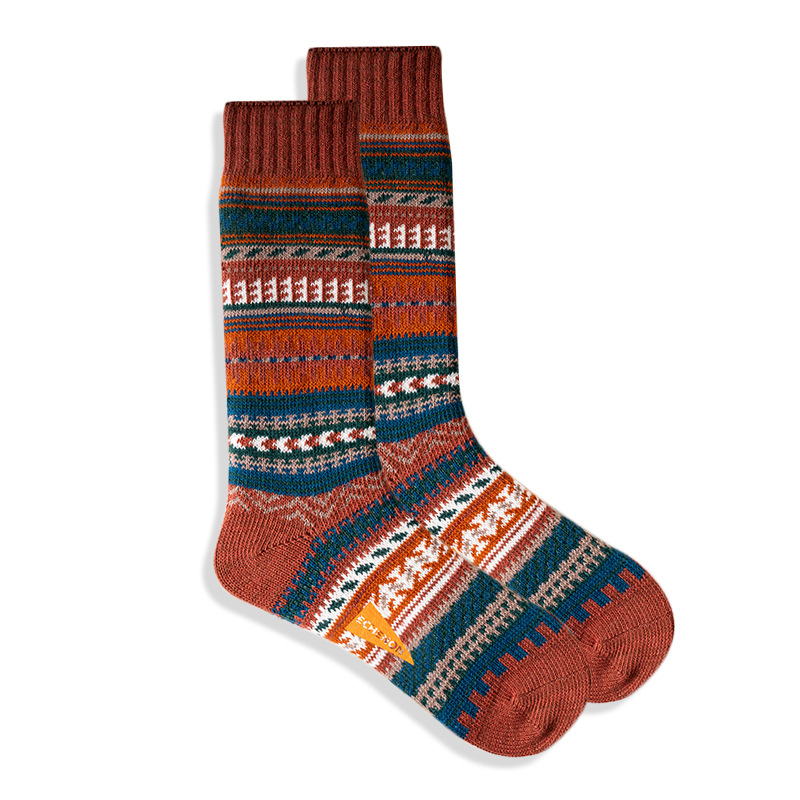 Men's Workwear Socks: Retro Red Wing Style, Combed Cotton, Mid-Calf - Image 8