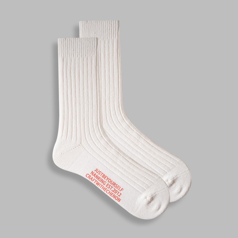 ECHENON autumn and winter socks men's combed cotton boneless thick needle solid color strip printing men's mid-calf sports socks fashion - Image 6