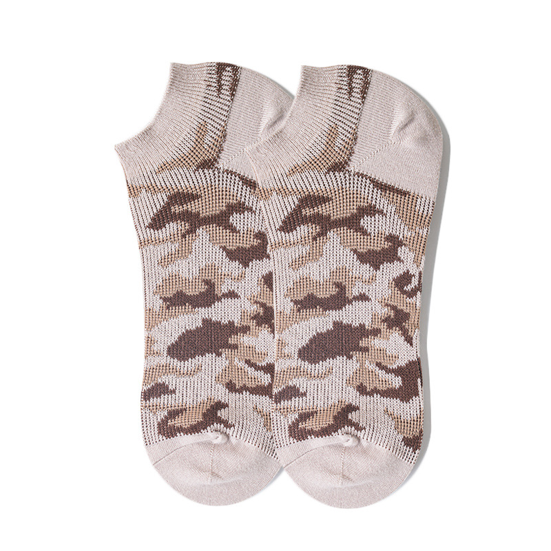 Men's Fashion Socks: National Style Camouflage Cotton Boat Socks - Image 7