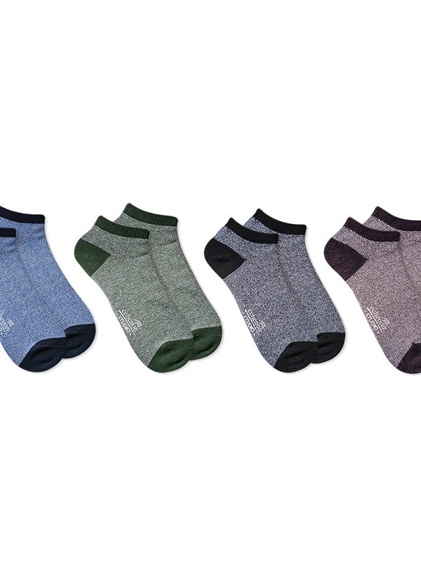 Spring and summer socks men's Japanese retro parallel line men's national style socks cotton ins tide Harajuku solid color boat Socks