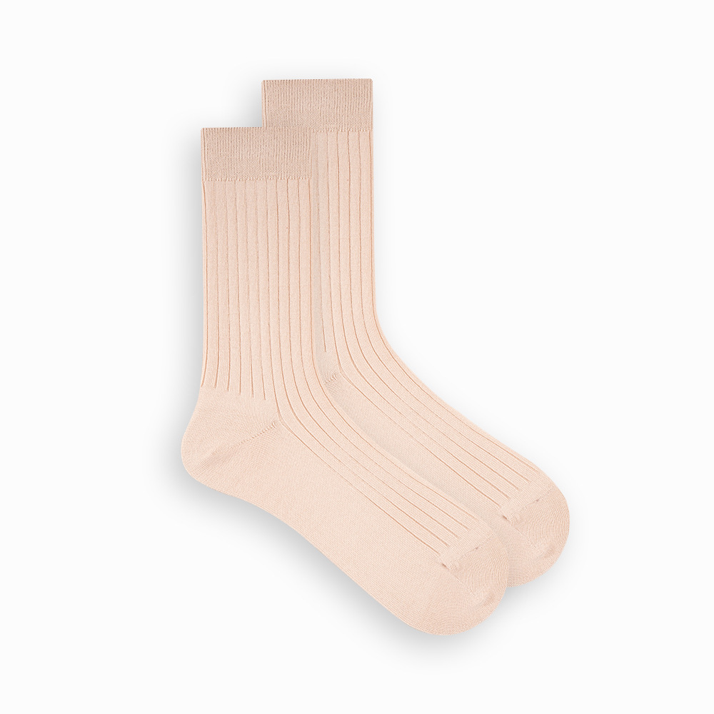 EChenon Men's Thin Cotton Socks: 60 Double Mercerized Casual Tube Socks - Image 12