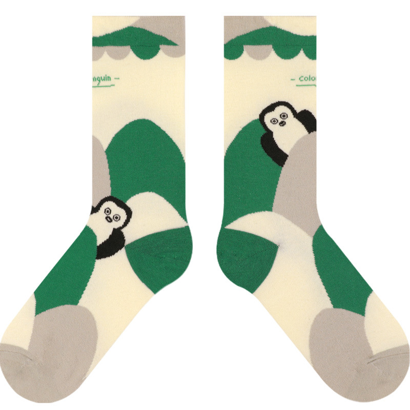 Penguin Socks Women: Cute Winter Mid-Calf Combed Cotton 2025 - Image 5