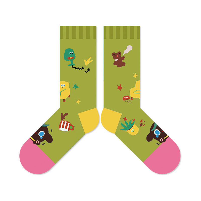 Cute Cartoon Dog Socks: Spring 2025 Trendy Mid-Tube Fashion - Image 6