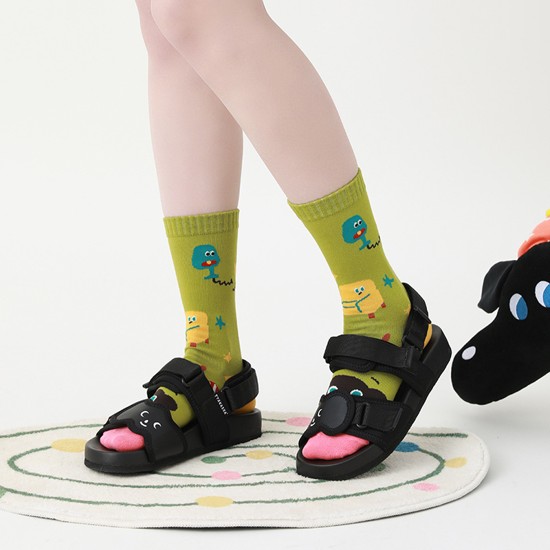 Cute Cartoon Dog Socks: Spring 2025 Trendy Mid-Tube Fashion - Image 4