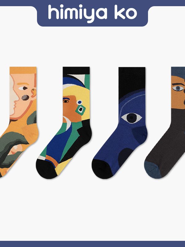 2025 Spring and Summer Original Socks Women's Thousand-Face Series Jacquard Boutique Designer Men's Socks Couple Socks
