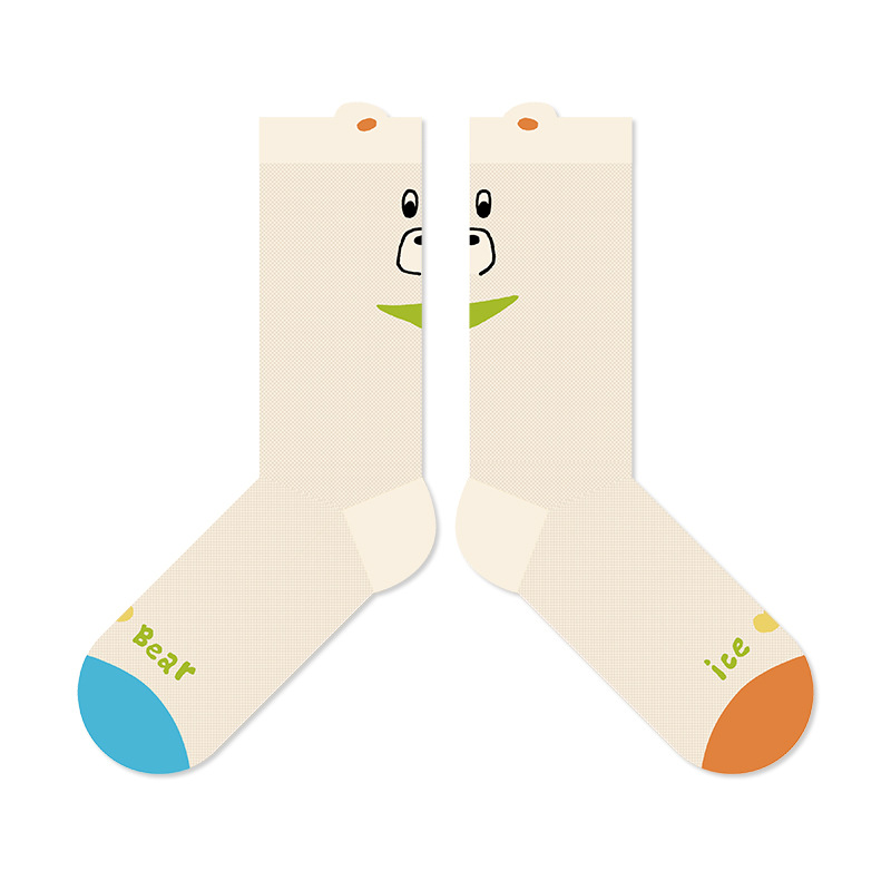 Cute Cartoon Striped Socks: Trendy Women's Mid-Calf Socks - Image 6