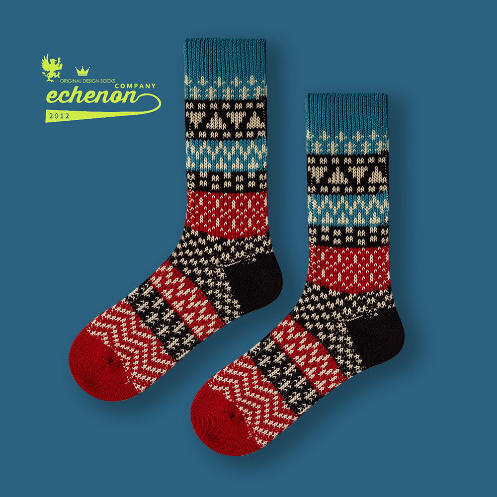 Ami Kaji Men's Thick Knit Winter Socks: Warm & Trendy - Image 10