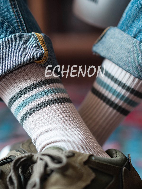 Autumn and winter New brand socks men cityboy fashion brand Japanese striped combed cotton boneless men's sports socks