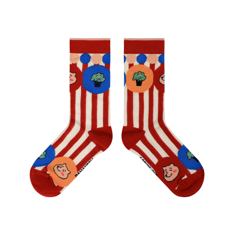 Himiya ko Women's Socks 2022 Original Cute Favorite Garden Series Mid-tube Cotton Socks All-match Personalized Four-season Socks - Image 9