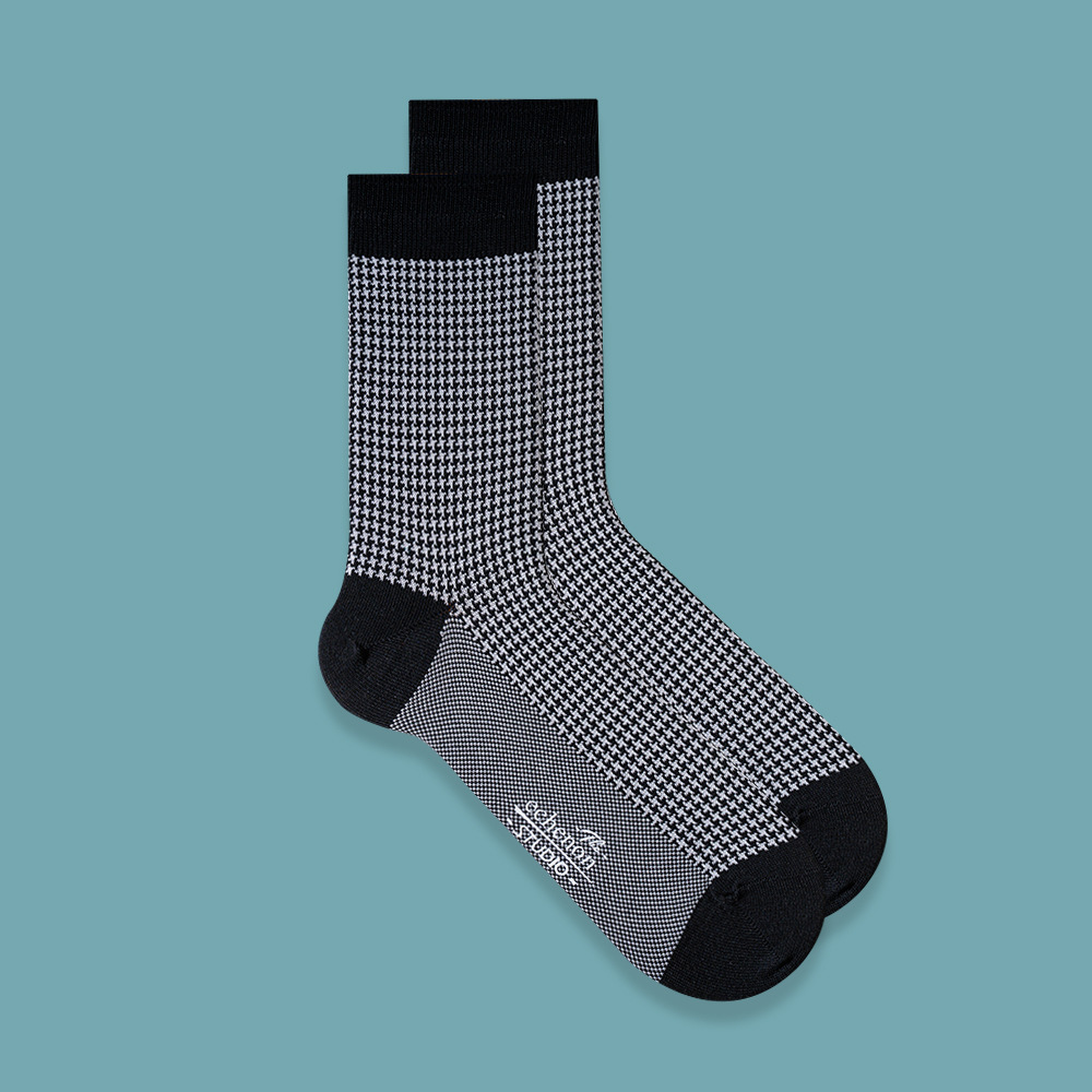 Men's Mercerized Cotton Socks: Thin, Mid-Calf, Double Needle, Gentleman Style - Image 7