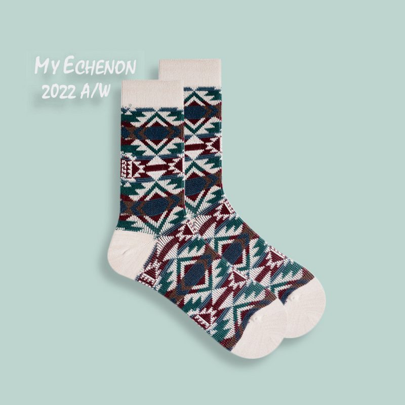 ECHENON autumn and winter New combed cotton socks men's trendy two-way boneless clip color retro street socks - Image 7