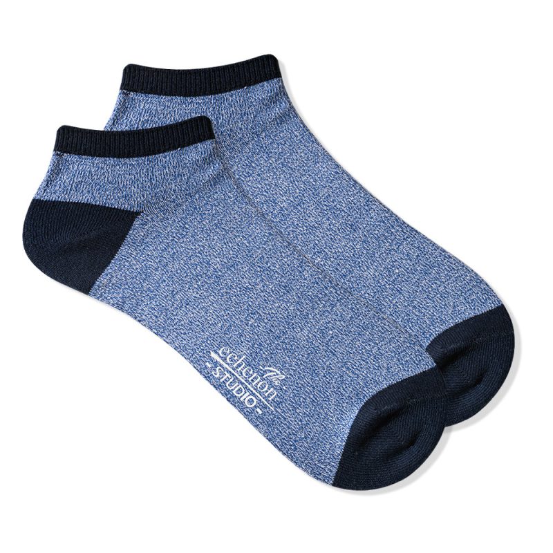 Spring and summer socks men's Japanese retro parallel line men's national style socks cotton ins tide Harajuku solid color boat Socks - Image 6