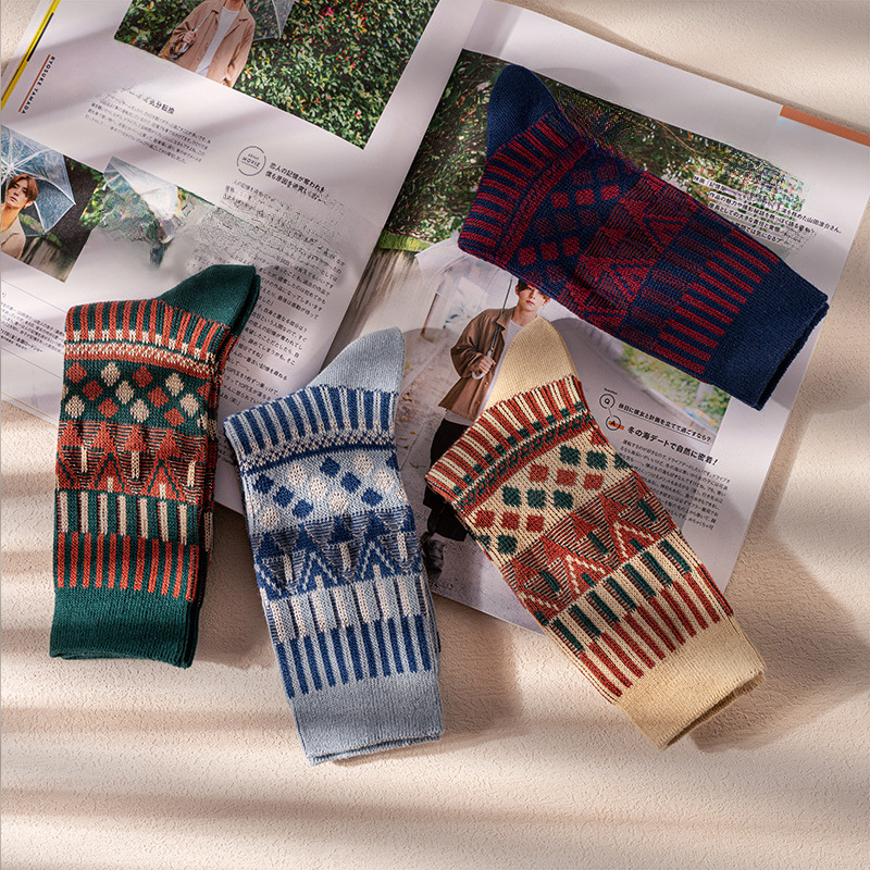 2024 Korean Retro Kids Socks: Combed Cotton Autumn Winter Comfort - Image 4