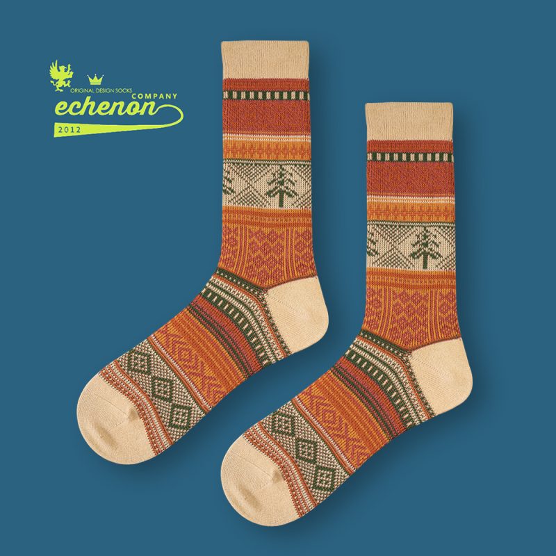 Men's Autumn/winter American Vintage Fine Combed Cotton Boneless Double Needle Path Mid-calf Socks Ameicakaka Socks Cityboy - Image 6