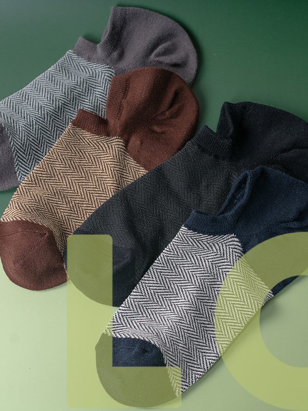 ECHENON spring and summer new Japanese socks spring and summer new large heel men's boat Socks cotton shallow mesh socks
