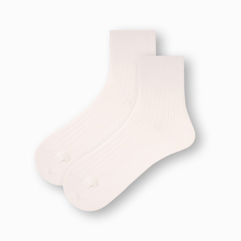 ECHENON solid color socks men's thin Four Seasons boneless 60 double mercerized cotton men's business casual socks - Image 7