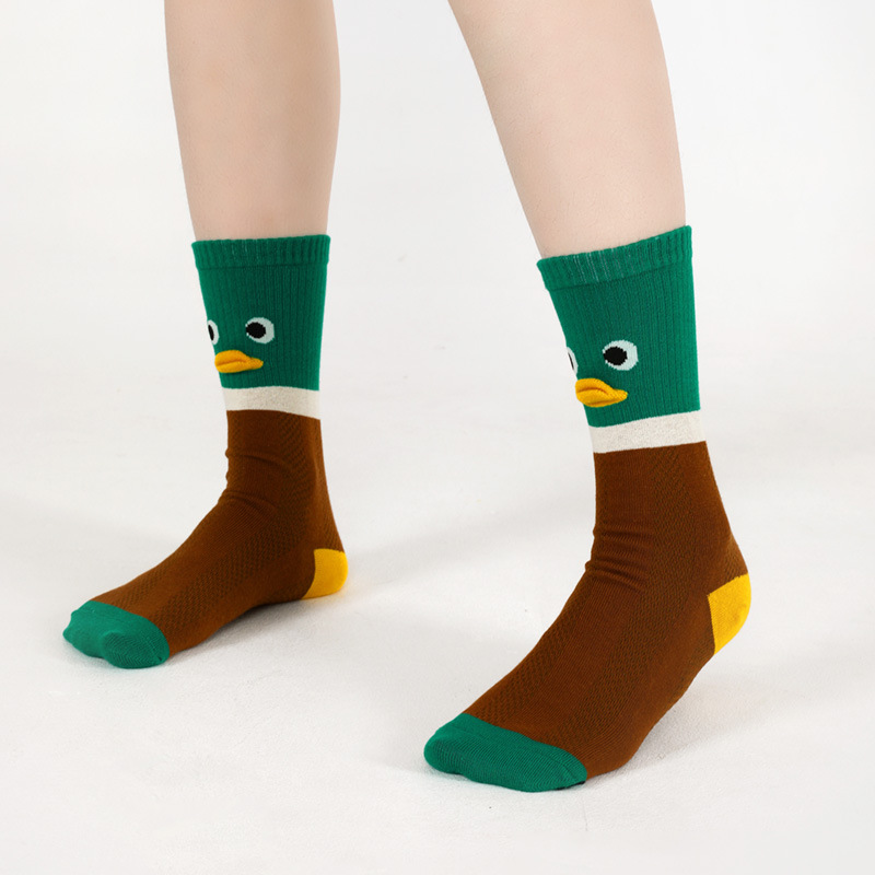 Cute Duck Socks - Women's Cartoon Mid-Calf Fashion Socks - Image 4
