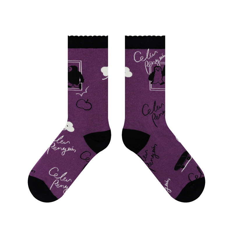 Penguin Socks Women: Cute Winter Mid-Calf Combed Cotton 2025 - Image 10