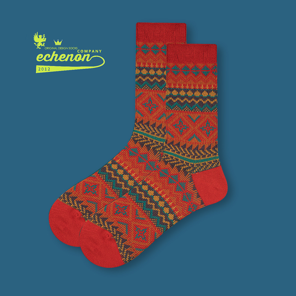 2024 Retro Ethnic Socks: Combed Cotton Sports & Fall Fashion - Image 6