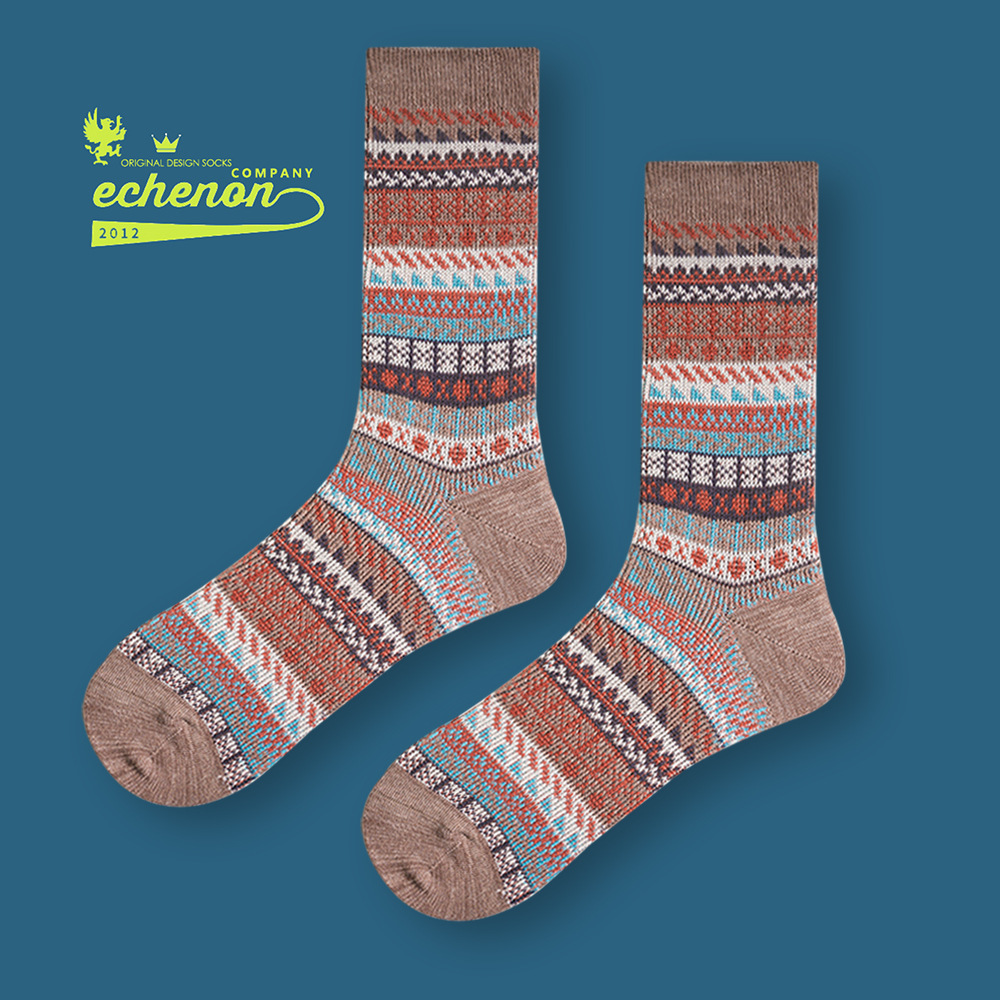 Men's Retro Socks: Combed Cotton Mid-Calf Vintage Style - Image 11