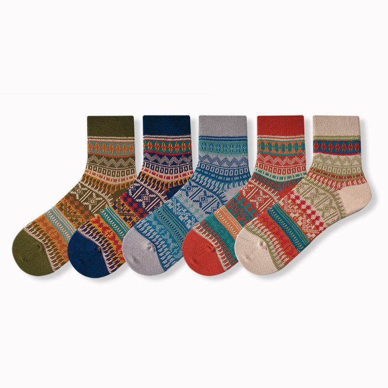 ECHENON South Korea vintage socks men's spring and autumn combed cotton boneless neutral ankle socks women's sports socks - Image 5