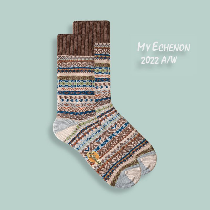 Socks Men's Autumn and Winter Trendy Brand Ami Khaji American Red Ji Tooling Vintage Ethnic Style Winter Thickened Thick Line Stockings - Image 27