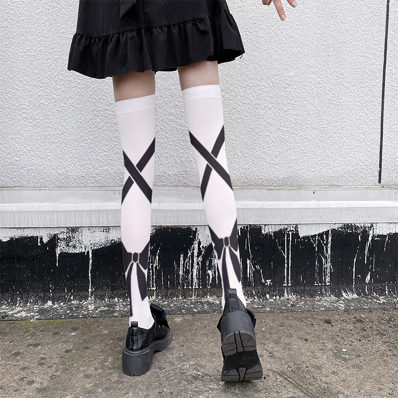 Anime Lolita Socks: Cute Velvet Thigh High Stockings - Image 2