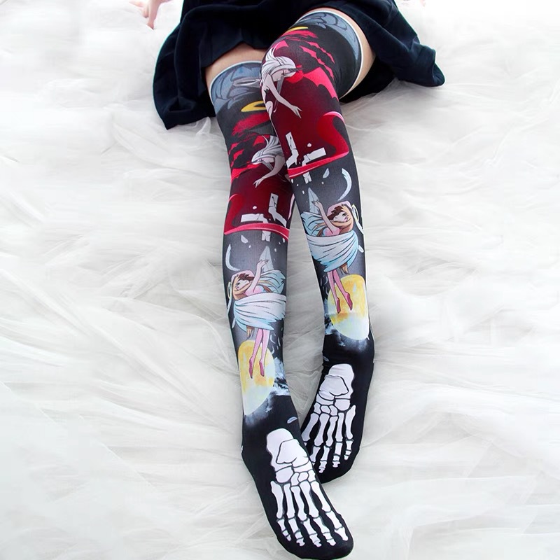 Lolita Silk Stockings: Japanese Anime Over-the-Knee Socks - Image 5
