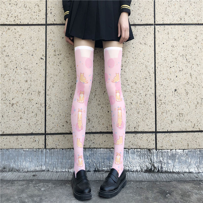 Anime Lolita Socks: Cute Velvet Thigh High Stockings - Image 4