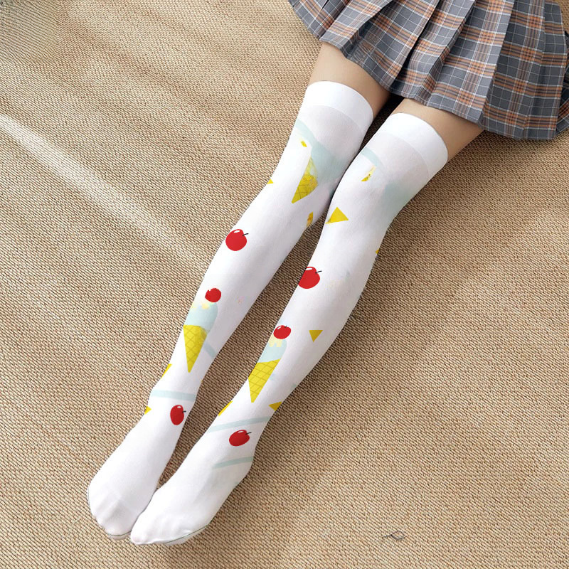 Lolita Socks: Cute Anime Over-the-Knee Thigh Highs for Women - Image 2