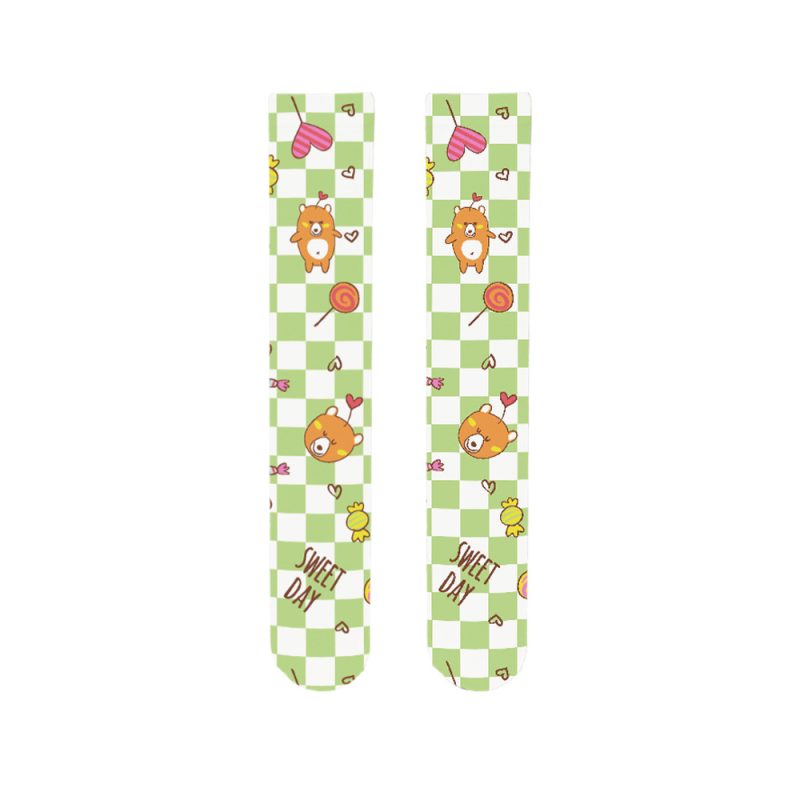 Cute cartoon animal print lolita pantyhose cute lolita print bottoming socks lolita girl stockings - Image 5