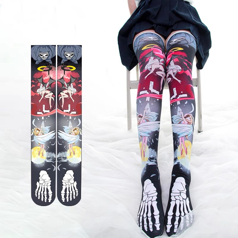 Lolita Silk Stockings: Japanese Anime Over-the-Knee Socks - Image 8