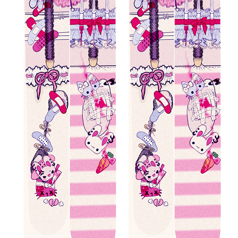 Anime Lolita Socks: Cute Velvet Thigh High Stockings - Image 7