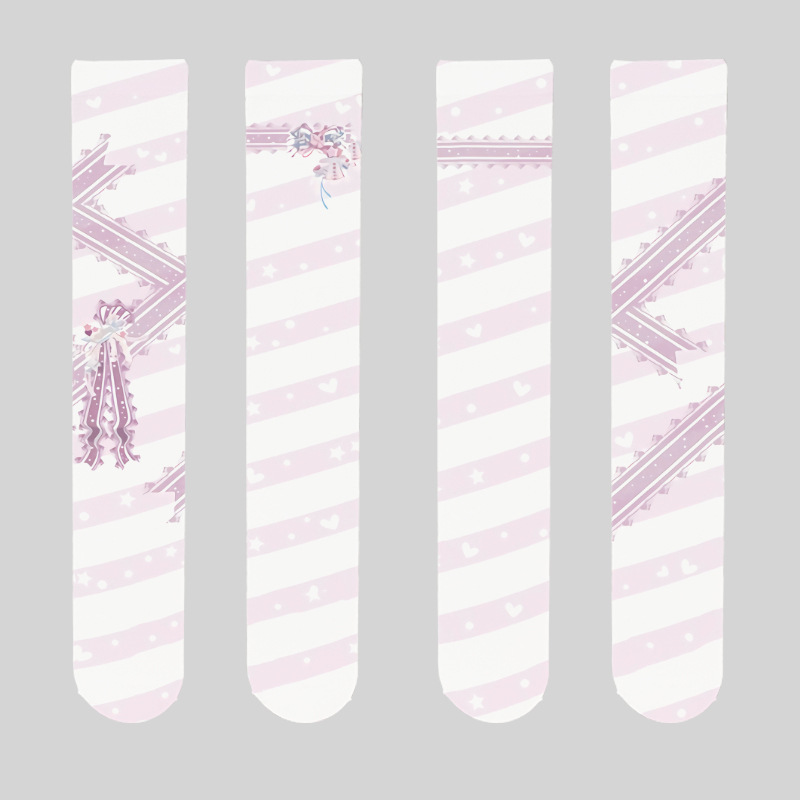 Anime Lolita Socks: Cute Velvet Thigh High Stockings - Image 7