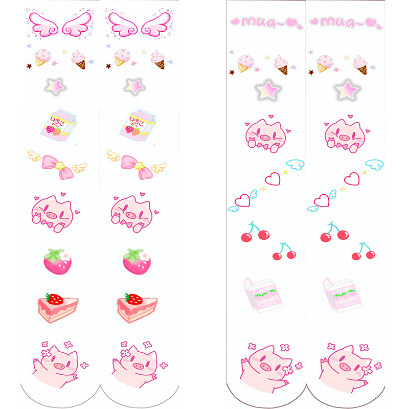 Anime Lolita Socks: Cute Velvet Thigh High Stockings - Image 6