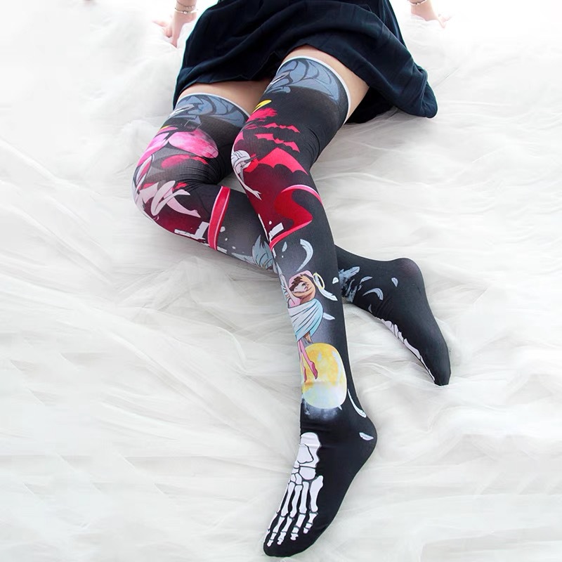 Lolita Silk Stockings: Japanese Anime Over-the-Knee Socks - Image 6