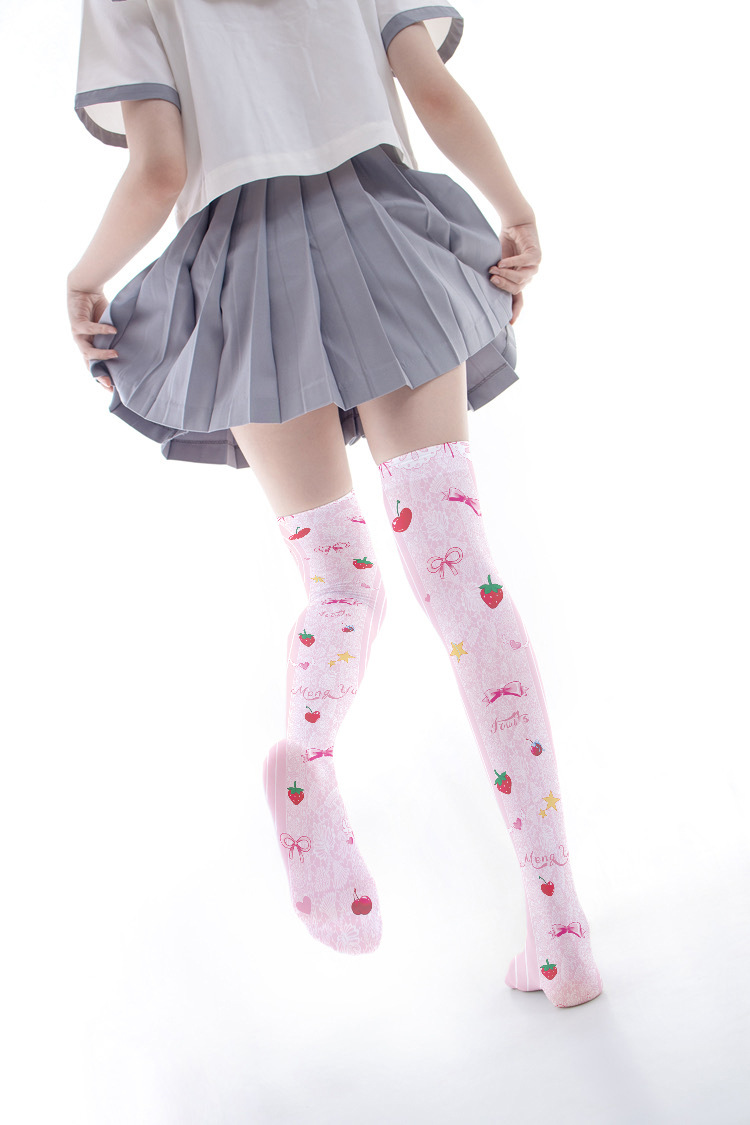 Lolita Socks: Cute Anime Over-the-Knee Thigh Highs for Women - Image 5