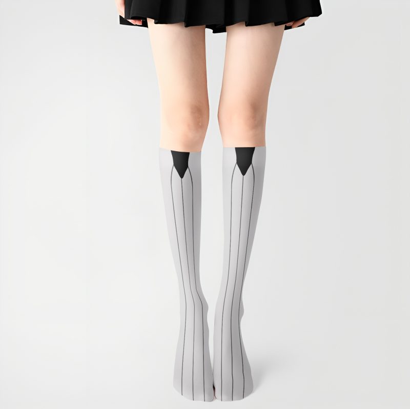 Lolita Tomorrow Ark Deep Sea Team Printed Socks Cute Lori Pantyhose Summer Thin High-rise Knee-high Stockings - Image 4
