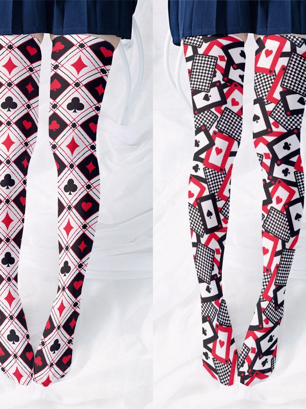 3D personalized socks dollar element printing European and American style street fashion matching stockings creative casual over-the-knee socks