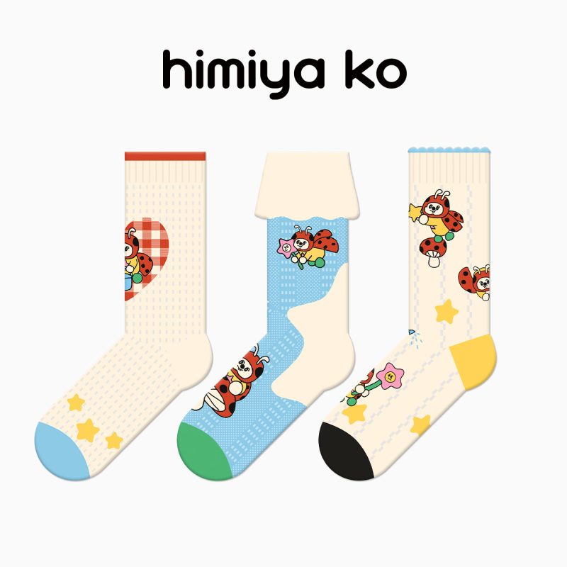 Star Adventure Series Summer Women's Thin Socks Breathable Cute Cartoon Dopamine Summer Combed Cotton Middle Socks - Image 6