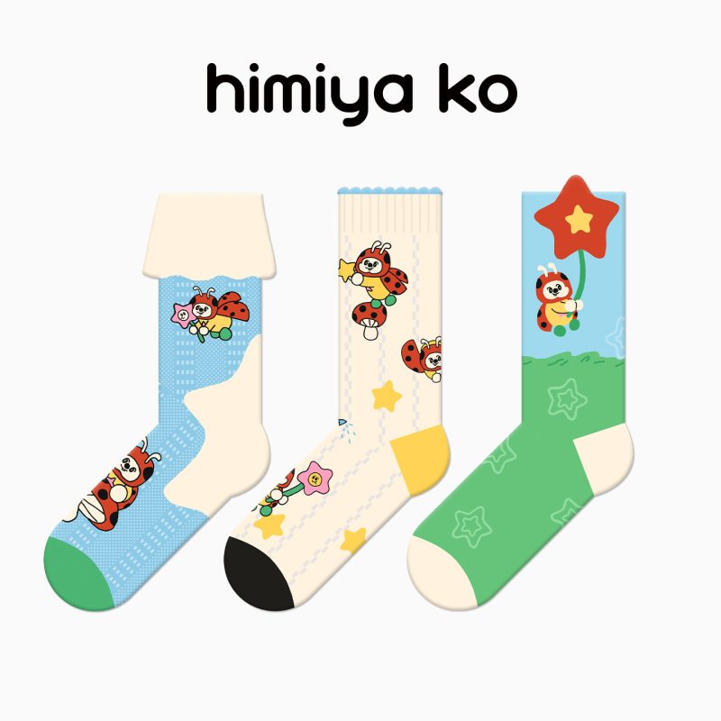 Star Adventure Series Summer Women's Thin Socks Breathable Cute Cartoon Dopamine Summer Combed Cotton Middle Socks - Image 10