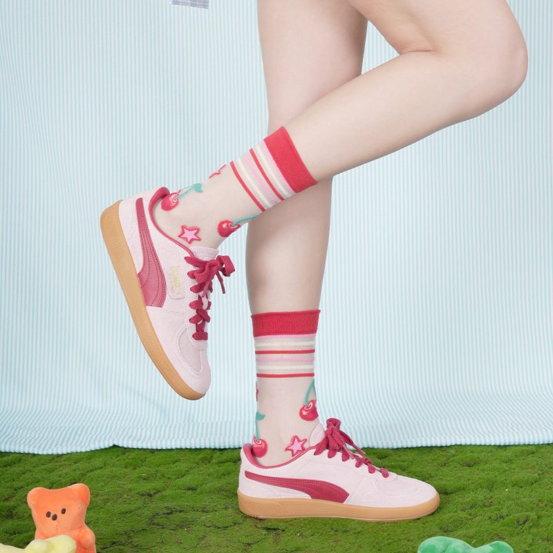 himiyako sweet and sour diary summer glass silk women's socks thin dopamine crystal socks cute breathable mid-tube socks - Image 2