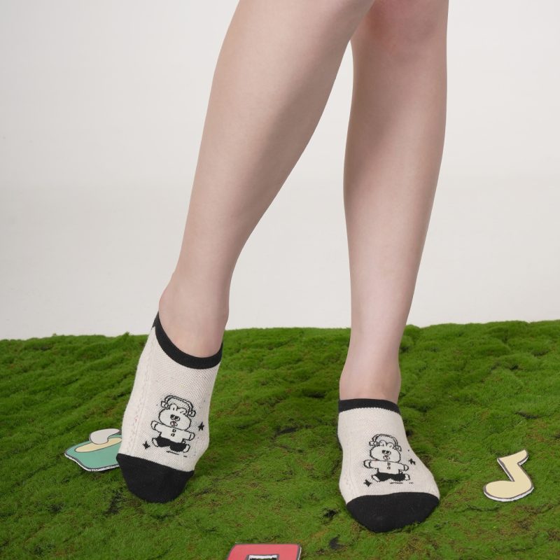 Summer new boat socks for women thin cute thin cotton non-slip shallow mouth no fall heel breathable short socks - Image 4