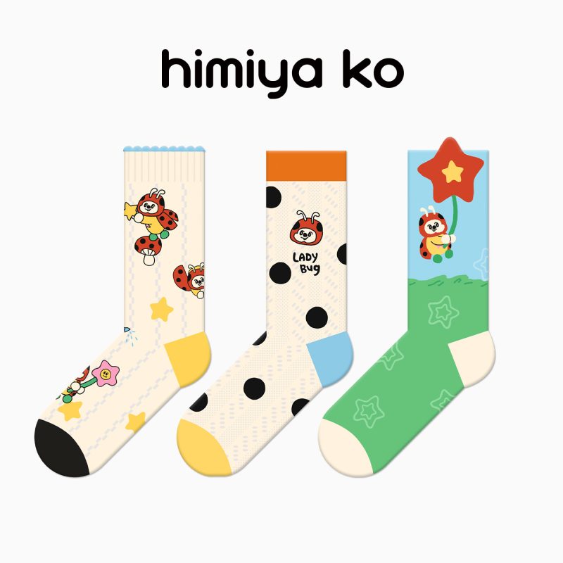 Star Adventure Series Summer Women's Thin Socks Breathable Cute Cartoon Dopamine Summer Combed Cotton Middle Socks - Image 11