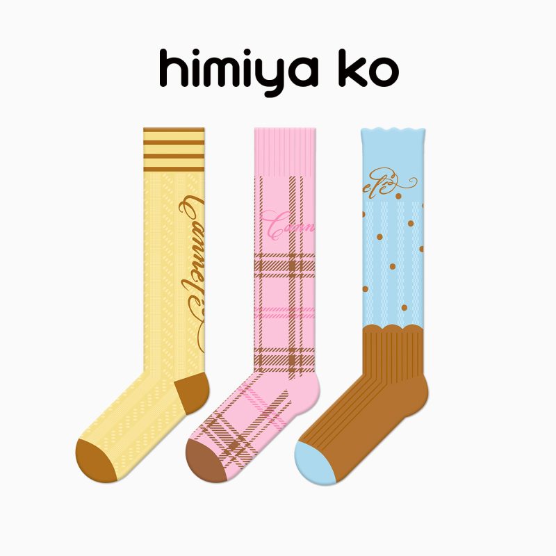 Summer women's thin calf socks sports pressure over the knee non-slip combed cotton long tube color matching socks - Image 8