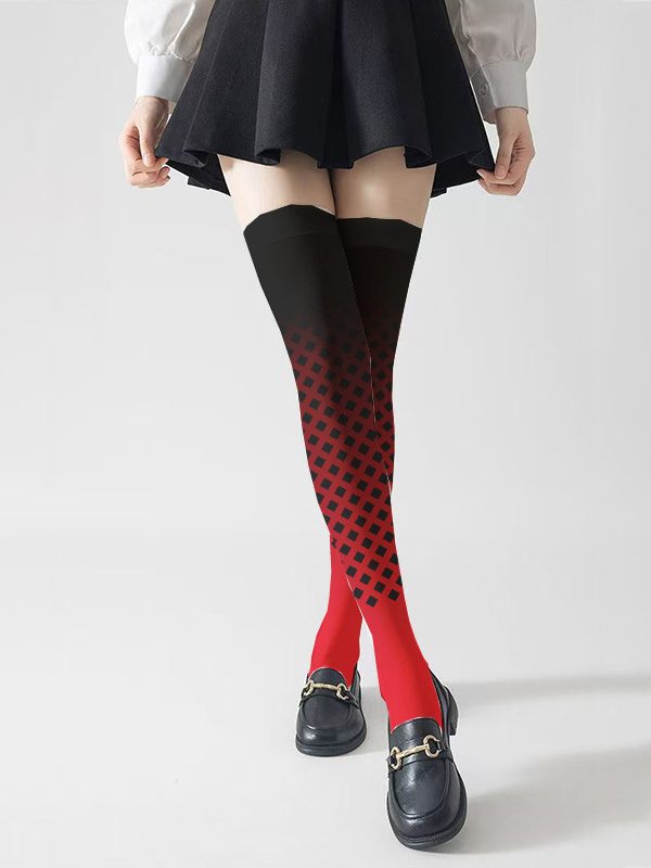 Sun Bin Tiger Year Skin Cos Stockings Soft Velvet Girl Students Knee-over-the-knee Stockings Secondary