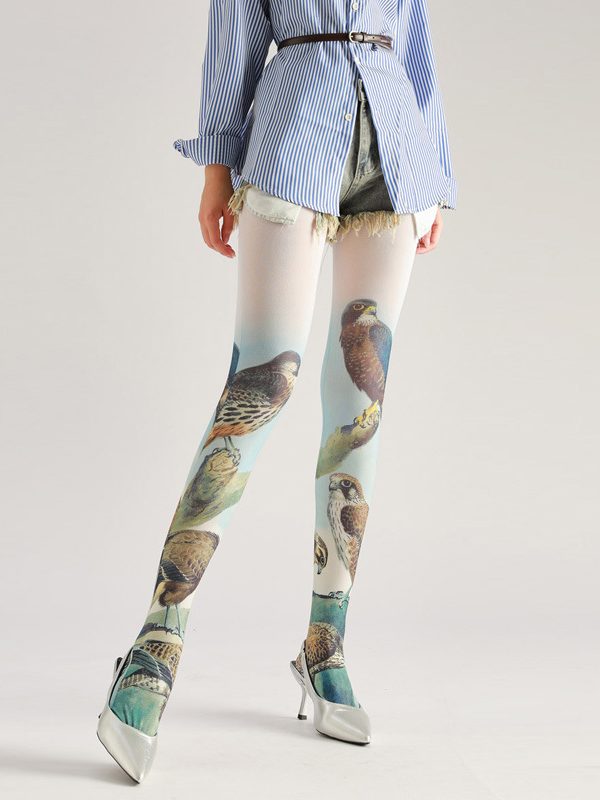 Eagle Print Pantyhose: Harajuku Style Animal Stockings for Women