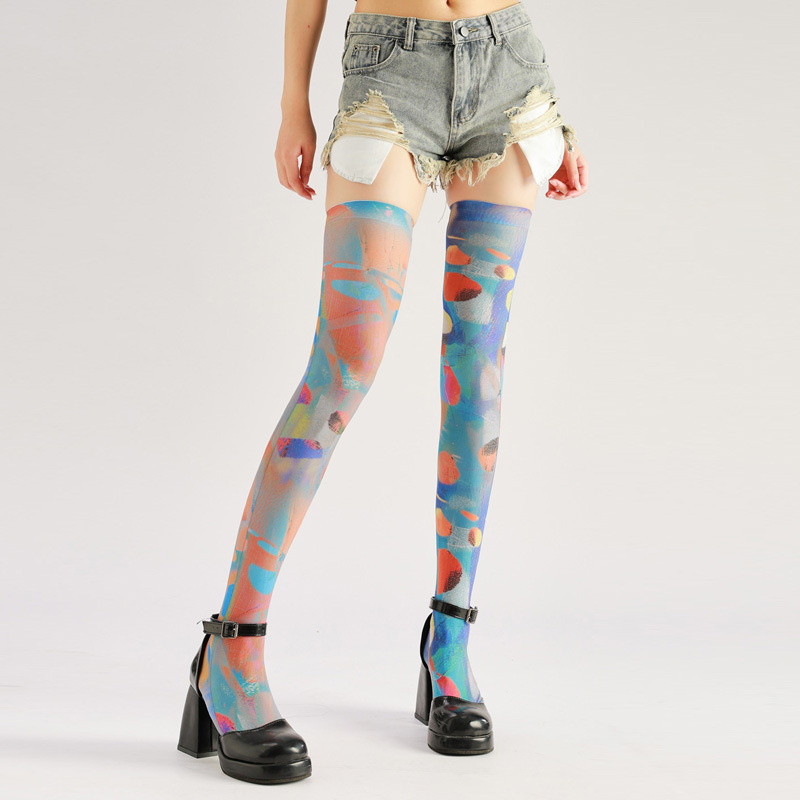 Pop Art Pantyhose: Colorful High-Top Statement Tights