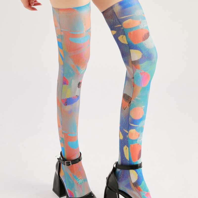 Pop Art Pantyhose: Colorful High-Top Statement Tights - Image 3